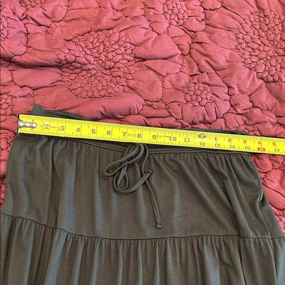 American Eagle Outfitters Black Tired Maxi Skirt NWT - Picture 6 of 10